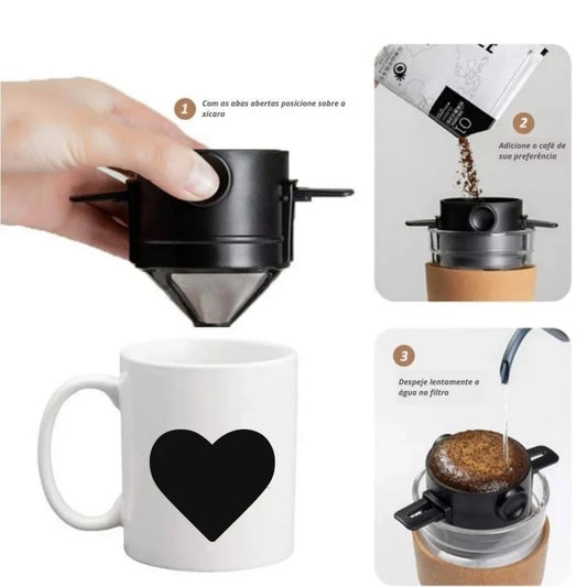 Filtro de Café Inteligente: Portátil e Reutilizável